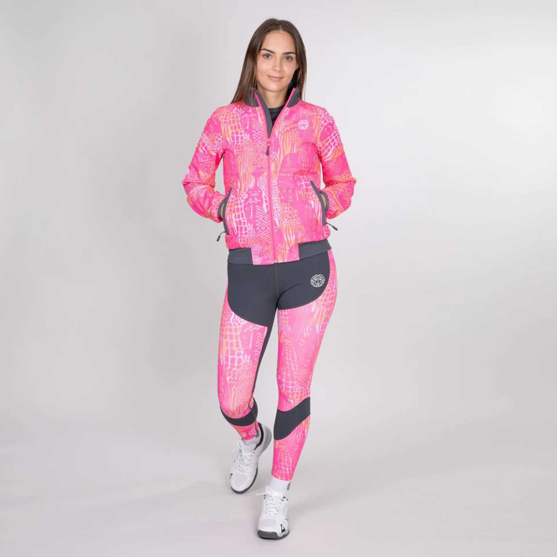 Cheap Gene Tech Training Jacket Women - Grey, Pink Jackets