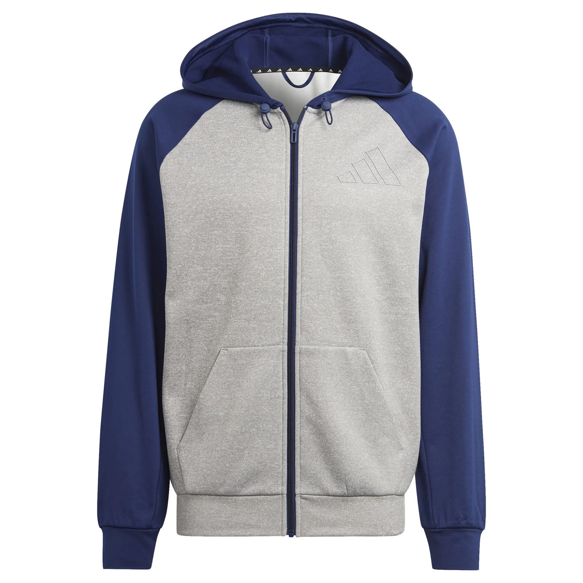 Cheap GG Big Logo Zip Hoodie Men - Grey, Dark Blue Jackets
