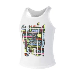 Fashion Graffity Tank Top Girls - White, Multicoloured Tops