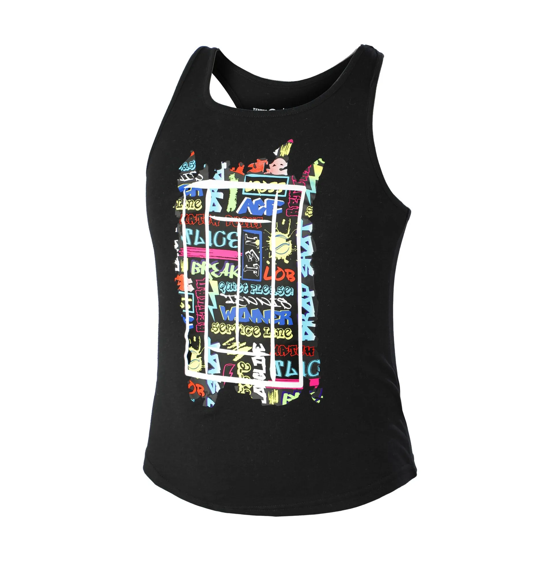 Best Graffity Tank Top Girls - Black, Multicoloured Tops