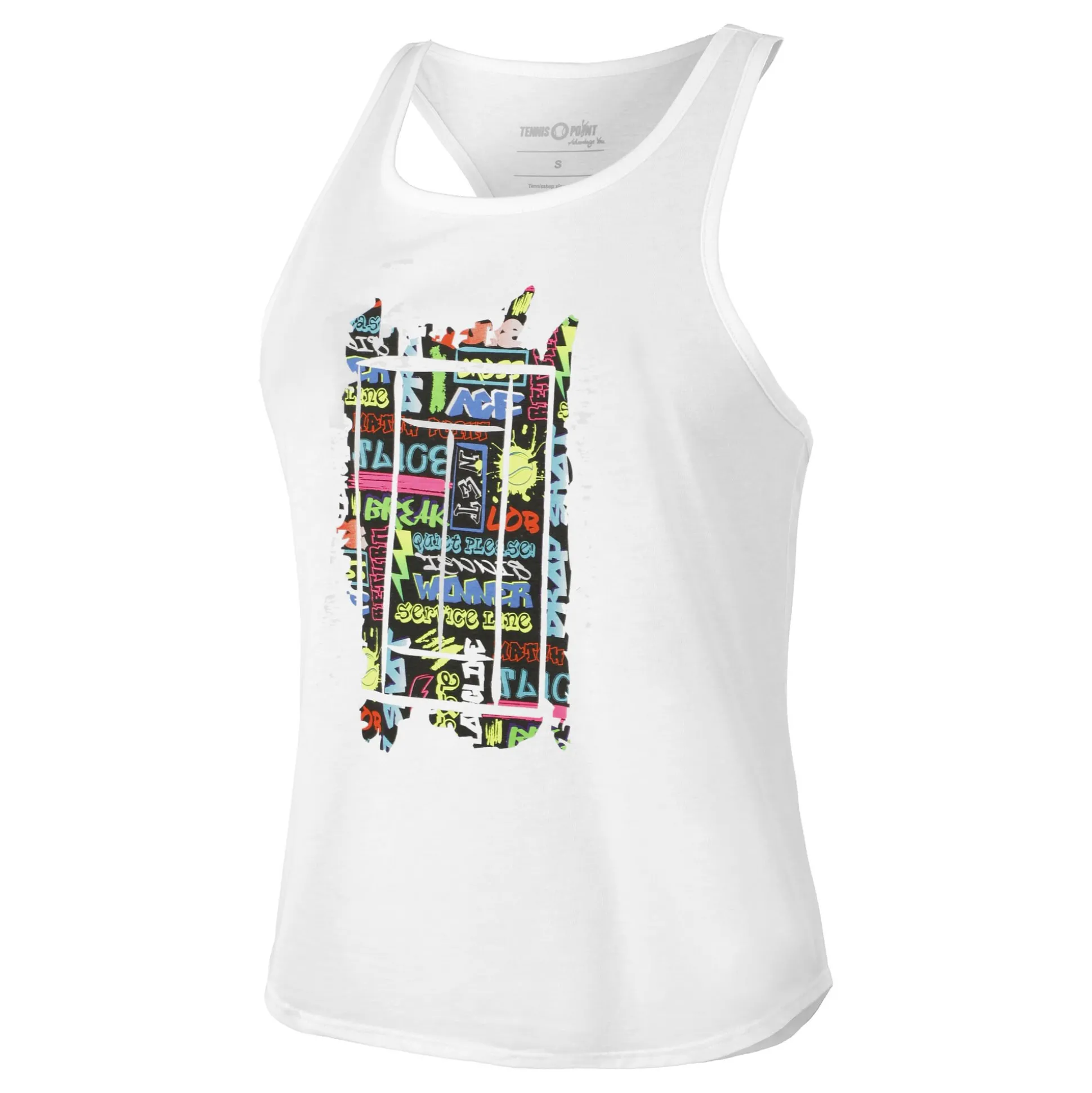 Hot Graffity Tank Top Women - White, Multicoloured Tops
