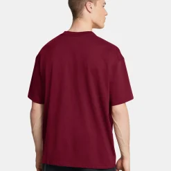 Shop Graphics T-Shirt Men - Wine Red Shirts