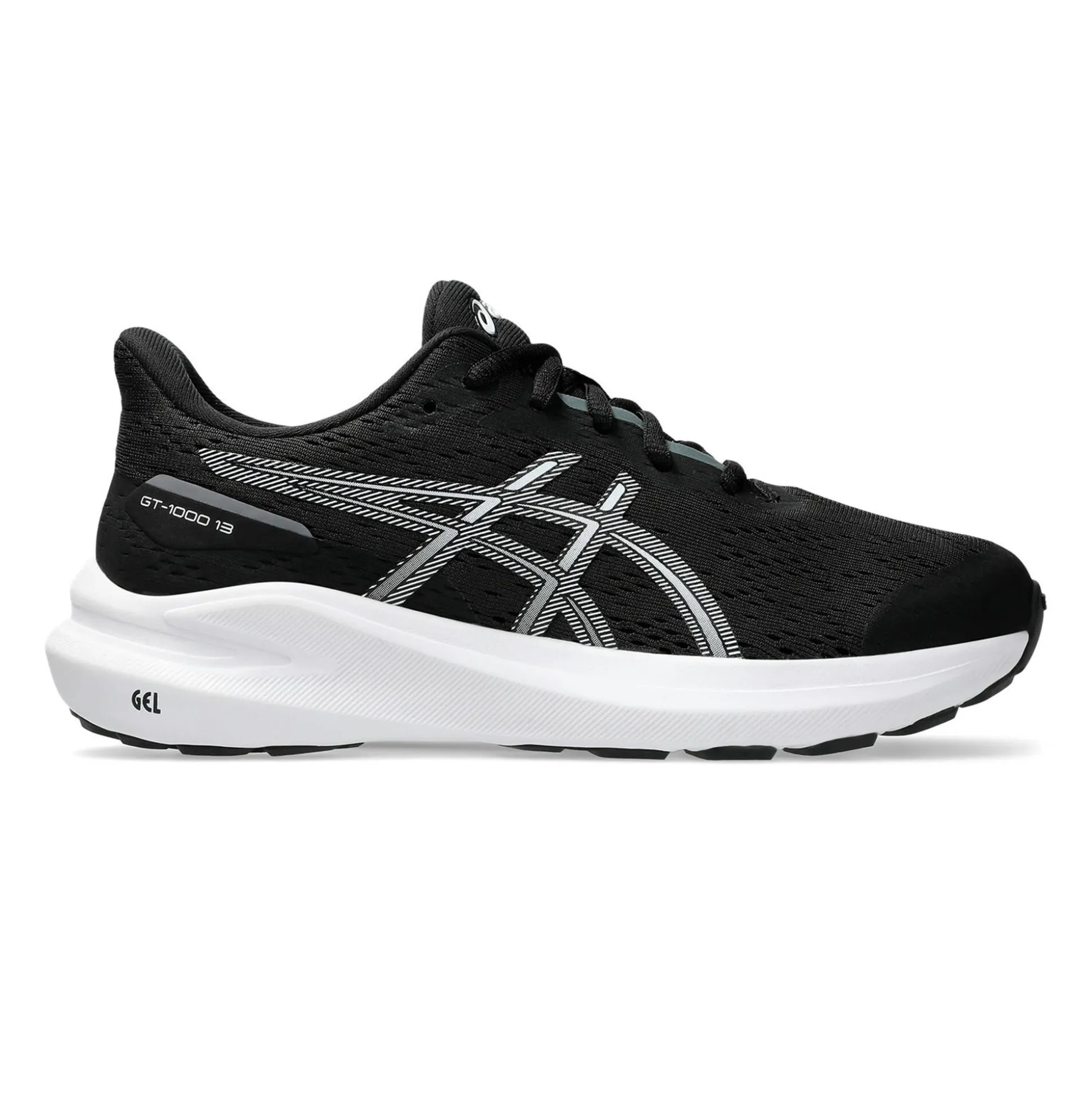 Sale GT-1000 13 GS Stability Running Shoe Kids - Black, White Running Shoes