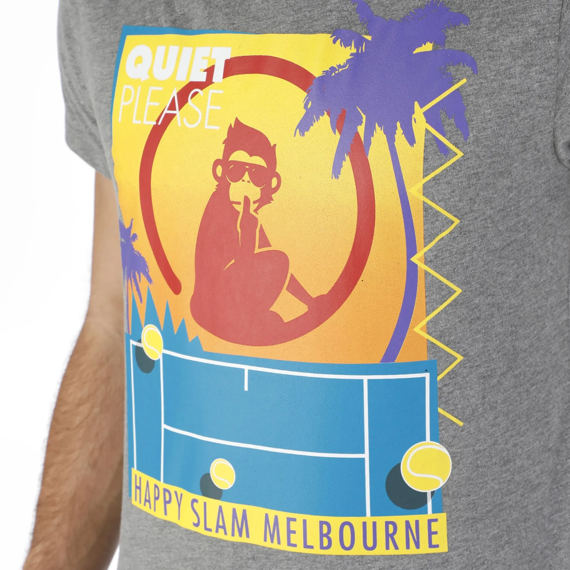 Shop Happy Slam T-Shirt Men - Grey, Multicoloured Shirts