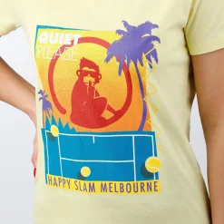 Online Happy Slam T-Shirt Women - Yellow, Multicoloured Shirts