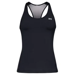Clearance Heatgear Racer Tank Top Women - Black, Silver Tops