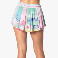 Cheap High Waist Deco Love Skirt Women - White, Multicoloured Skirts