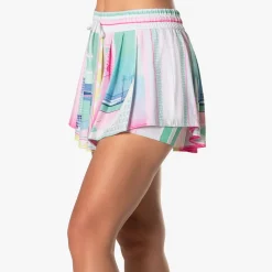Cheap High Waist Deco Love Skirt Women - White, Multicoloured Skirts