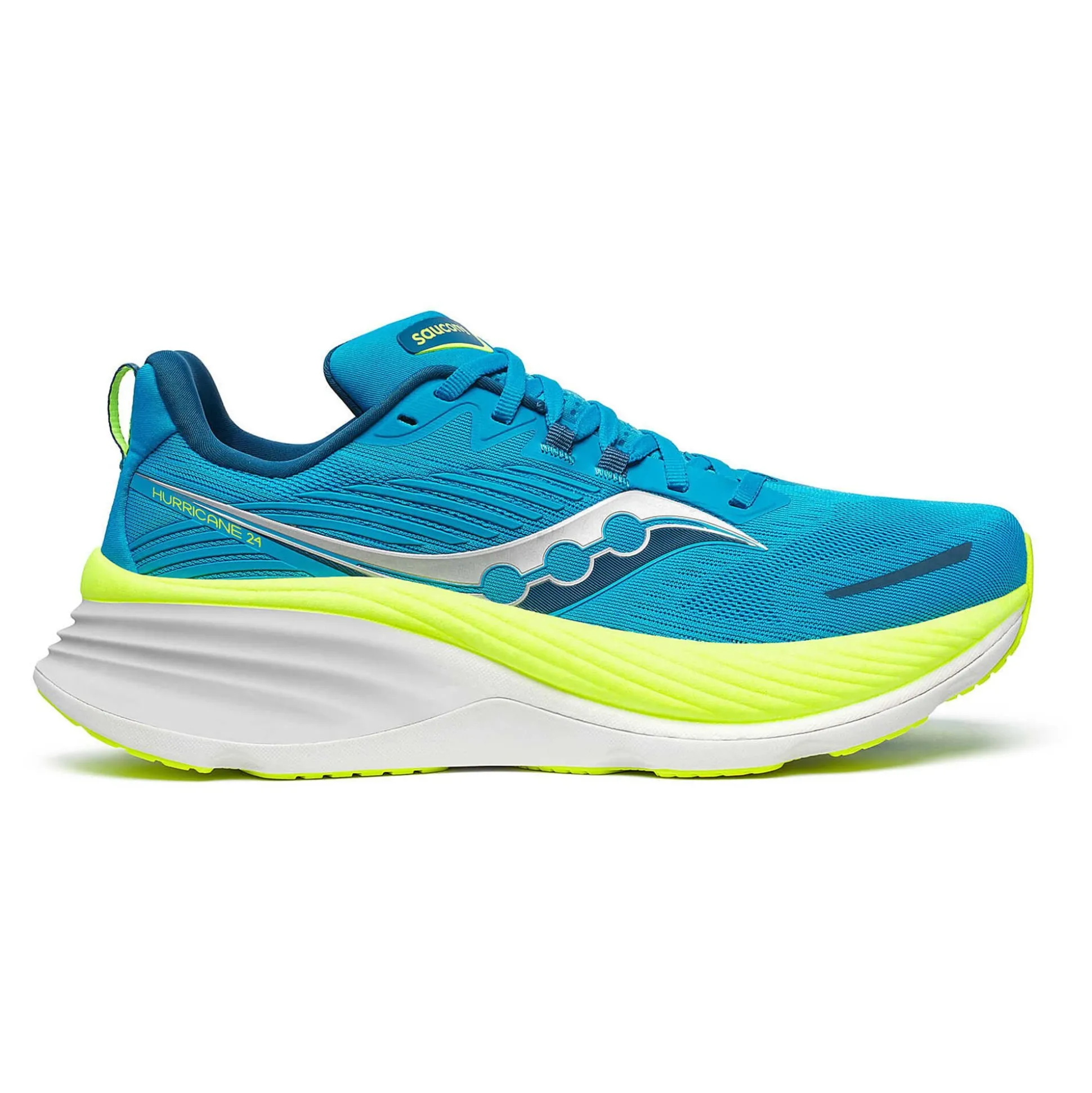 Store Hurricane 24 Stability Running Shoe Men - Blue, Lime Running Shoes