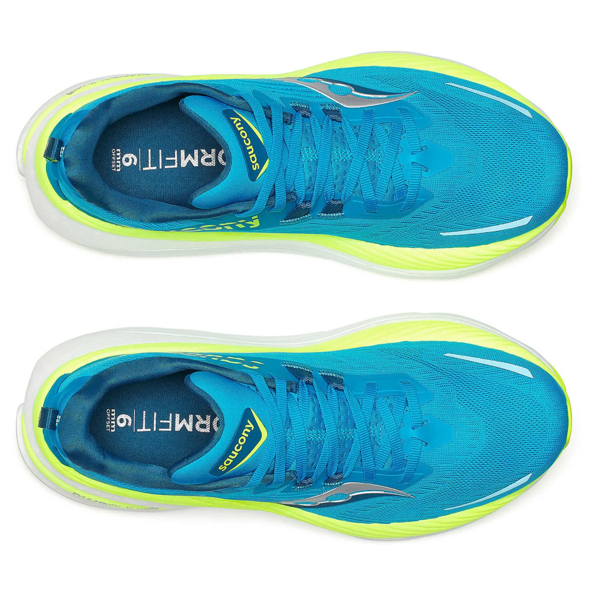 Store Hurricane 24 Stability Running Shoe Men - Blue, Lime Running Shoes