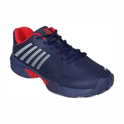 New Hypercourt Express 2 Clay Court Shoe Men - Dark Blue, Red Clay Court Shoes