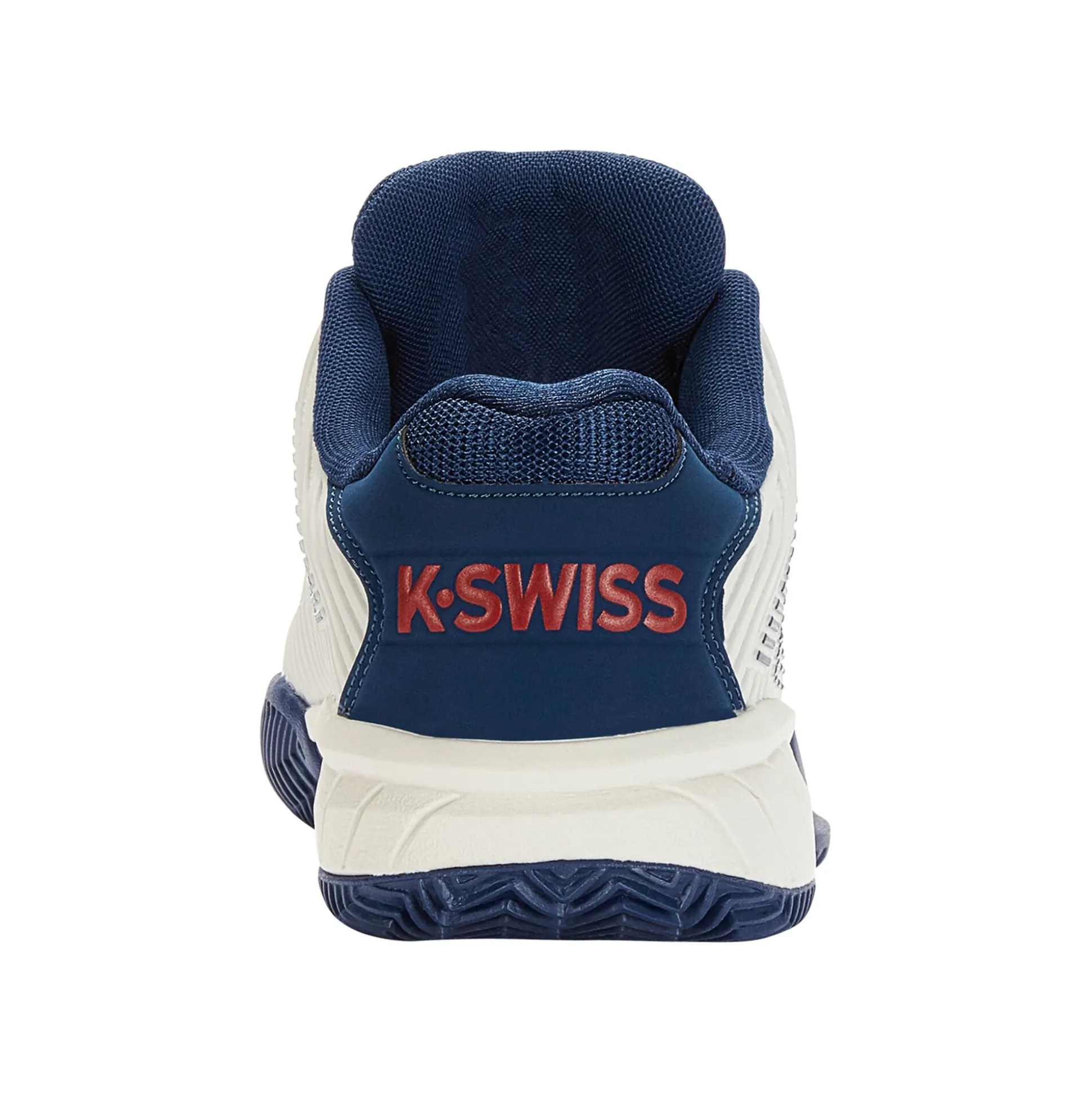 Online Hypercourt Express 2 Clay Court Shoe Kids - White, Dark Blue Clay Court Shoes