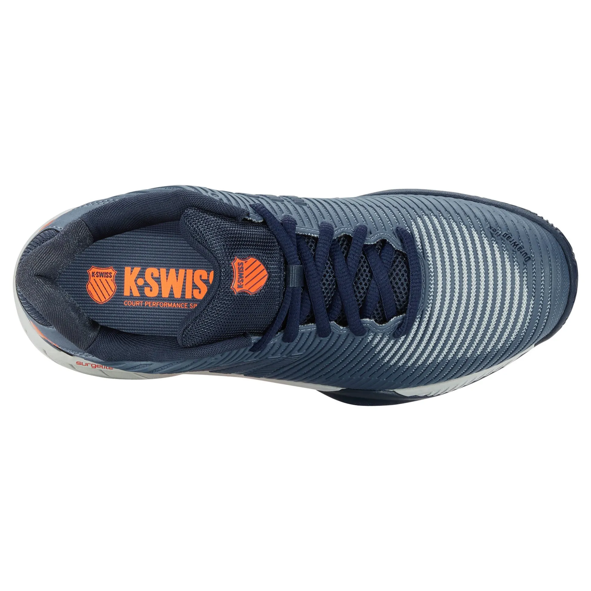 Flash Sale Hypercourt Express 2 Clay Court Shoe Men - Blue Grey, Orange Clay Court Shoes