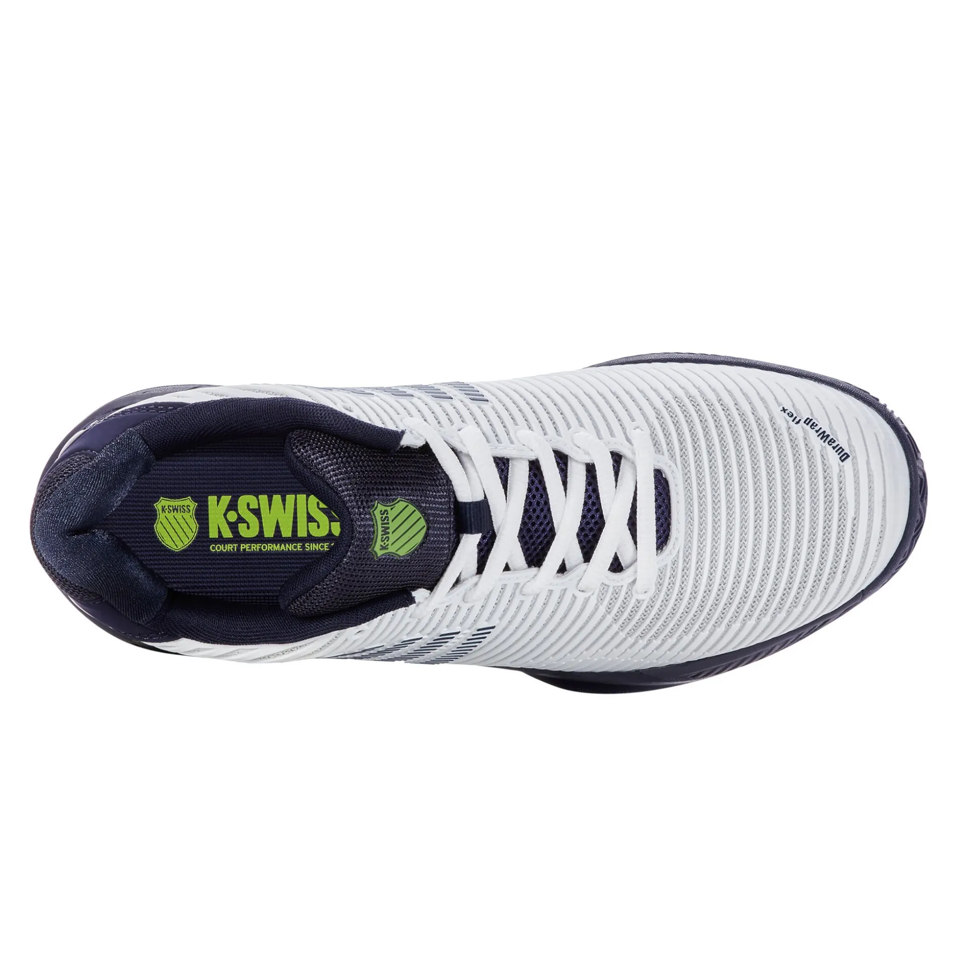 Hot Hypercourt Express 2 Clay Court Shoe Men - White, Dark Blue Clay Court Shoes