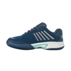 Cheap Hypercourt Express 2 Clay Court Shoe Kids - Petrol, White Clay Court Shoes