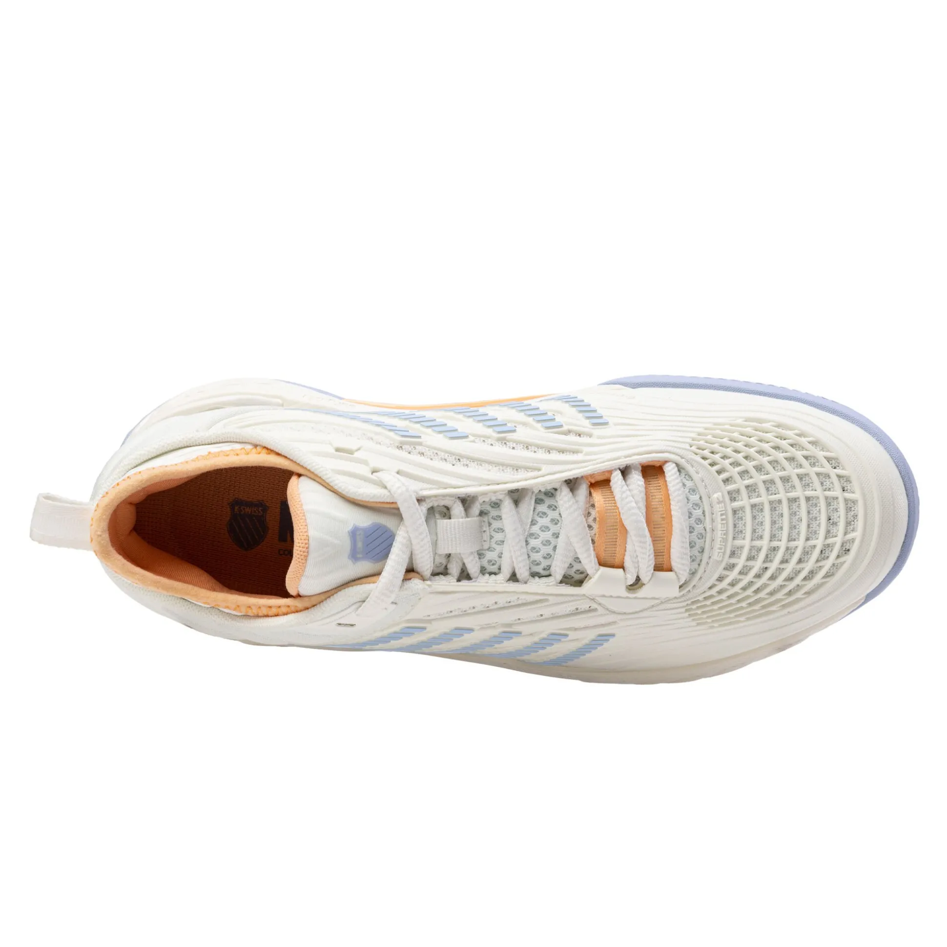 Store Hypercourt Supreme 2 CLAY Clay Court Shoe Women - White, Apricot Clay Court Shoes