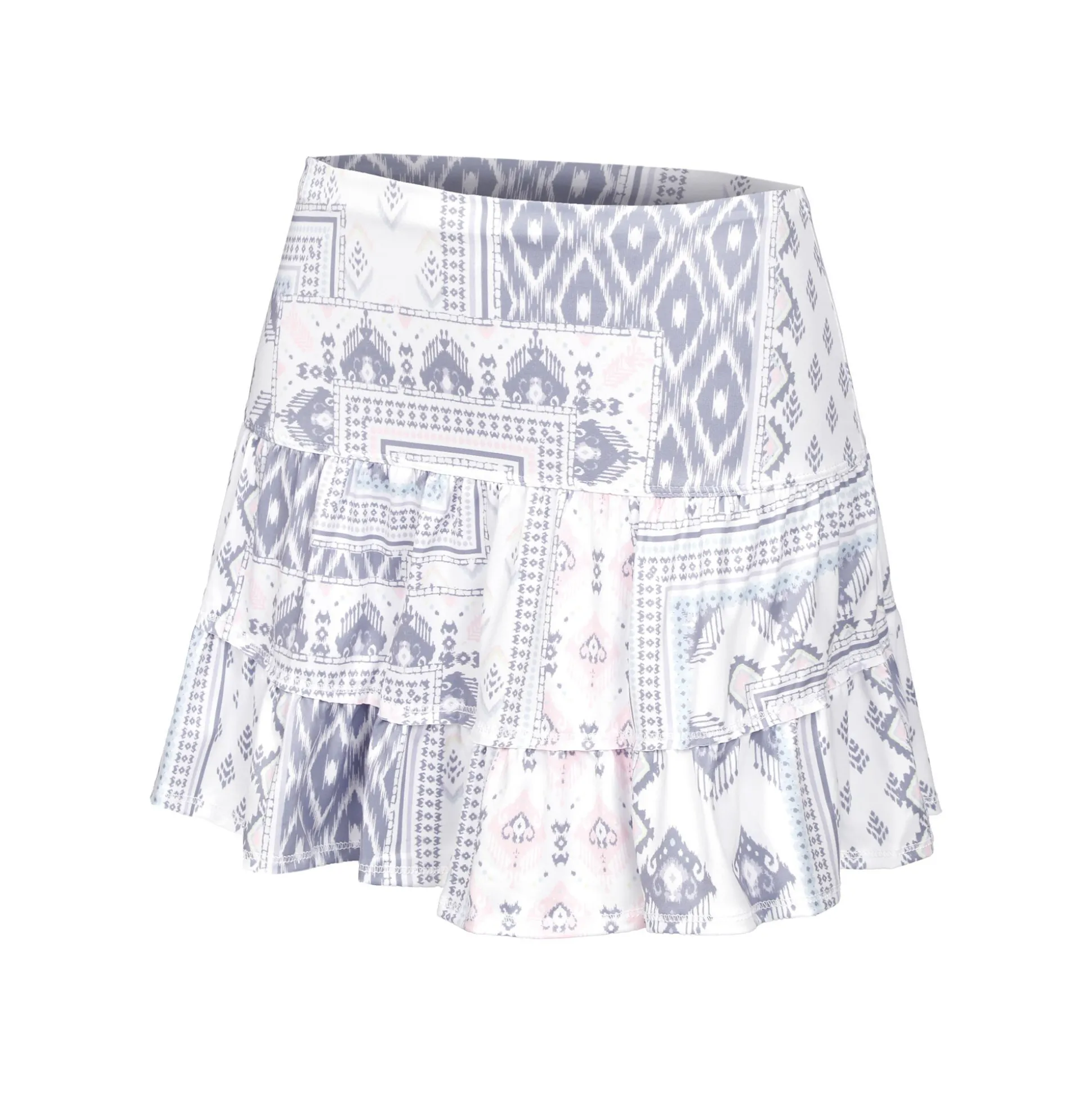 Best Sale Ikat About It Skirt Women - White, Multicoloured Skirts