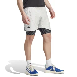 Outlet 2in1 Pro Shorts Men - Lightgrey, Black Shorts