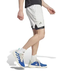 Outlet 2in1 Pro Shorts Men - Lightgrey, Black Shorts