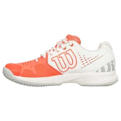 Best Sale Kaos Comp 2.0 Clay Court Shoe Women - White, Orange Clay Court Shoes