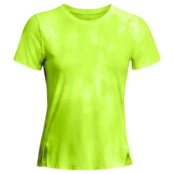 Outlet Laser Wash SS Running Shirt Women - Neon Yellow Running Clothing