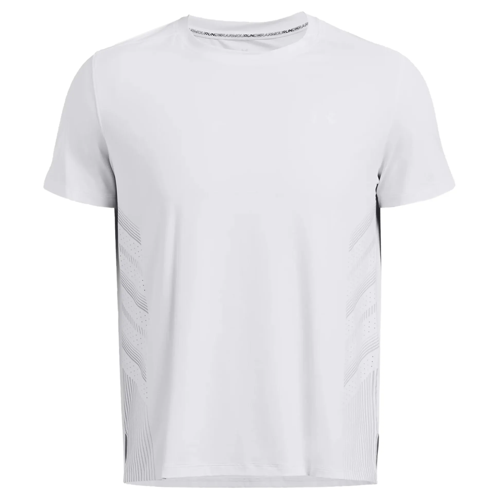 New Launch Elite Graphic Running Shirt Men - White, Grey Running Clothing