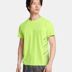 Sale Launch Elite Graphic Running Shirt Men - Green, Grey Running Clothing