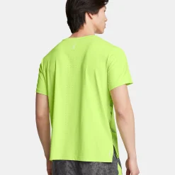 Sale Launch Elite Graphic Running Shirt Men - Green, Grey Running Clothing