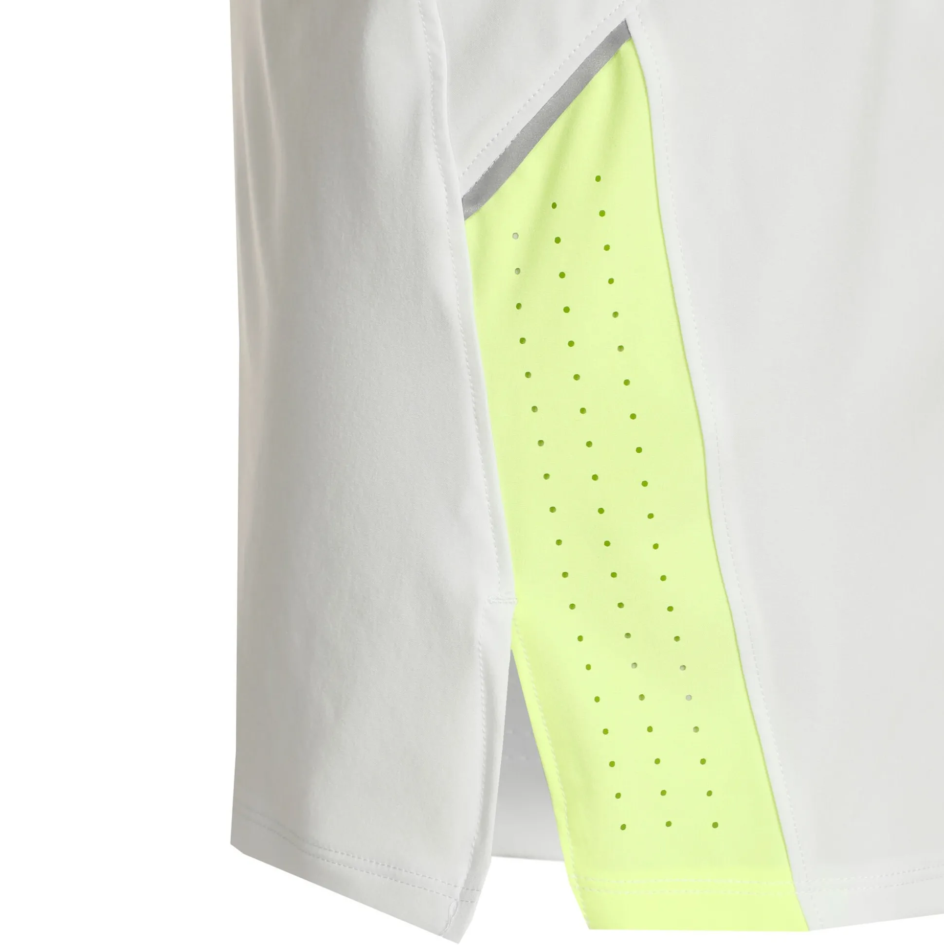 Online Launch Elite 5in Shorts Men - White, Neon Yellow Running Clothing|Shorts