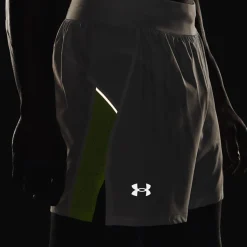 Online Launch Elite 5in Shorts Men - White, Neon Yellow Running Clothing|Shorts