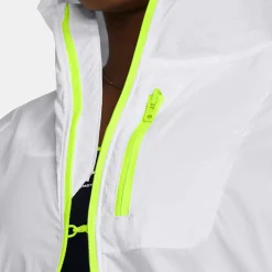 Cheap Launch Lightweight Running Jacket Women - White, Neon Yellow Running Clothing