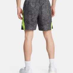 Store Launch Pro 7in Printed Running Shorts Men - Grey, Green Running Clothing