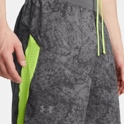 Store Launch Pro 7in Printed Running Shorts Men - Grey, Green Running Clothing