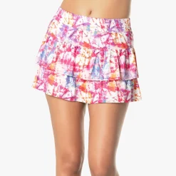 Hot Électrique Smocked Skirt Women - Multicoloured Skirts
