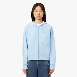 Outlet Lifestyle Fleece Zip Hoodie Women - Light Blue Hoodies & Sweaters|Jackets