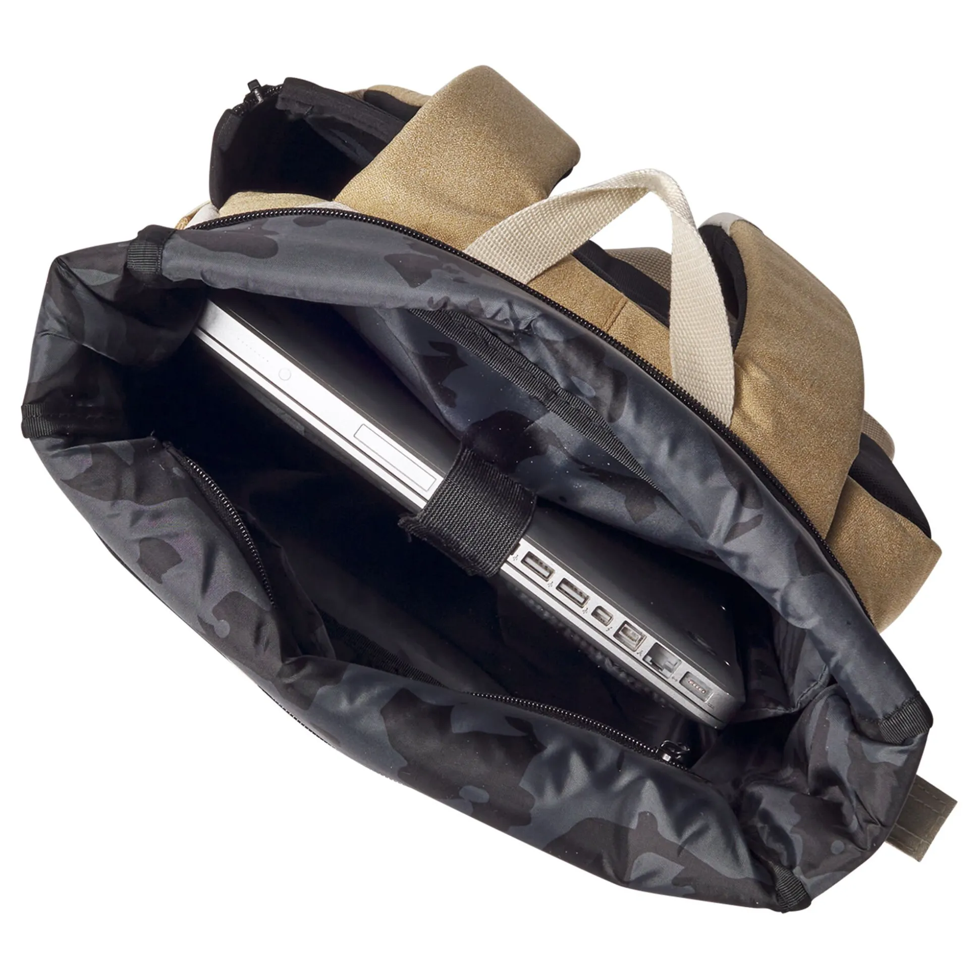 Store Lifestyle Foldover Backpack - Khaki Backpacks
