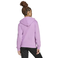 Fashion Linear French Terry Zip Hoodie Women - Jackets