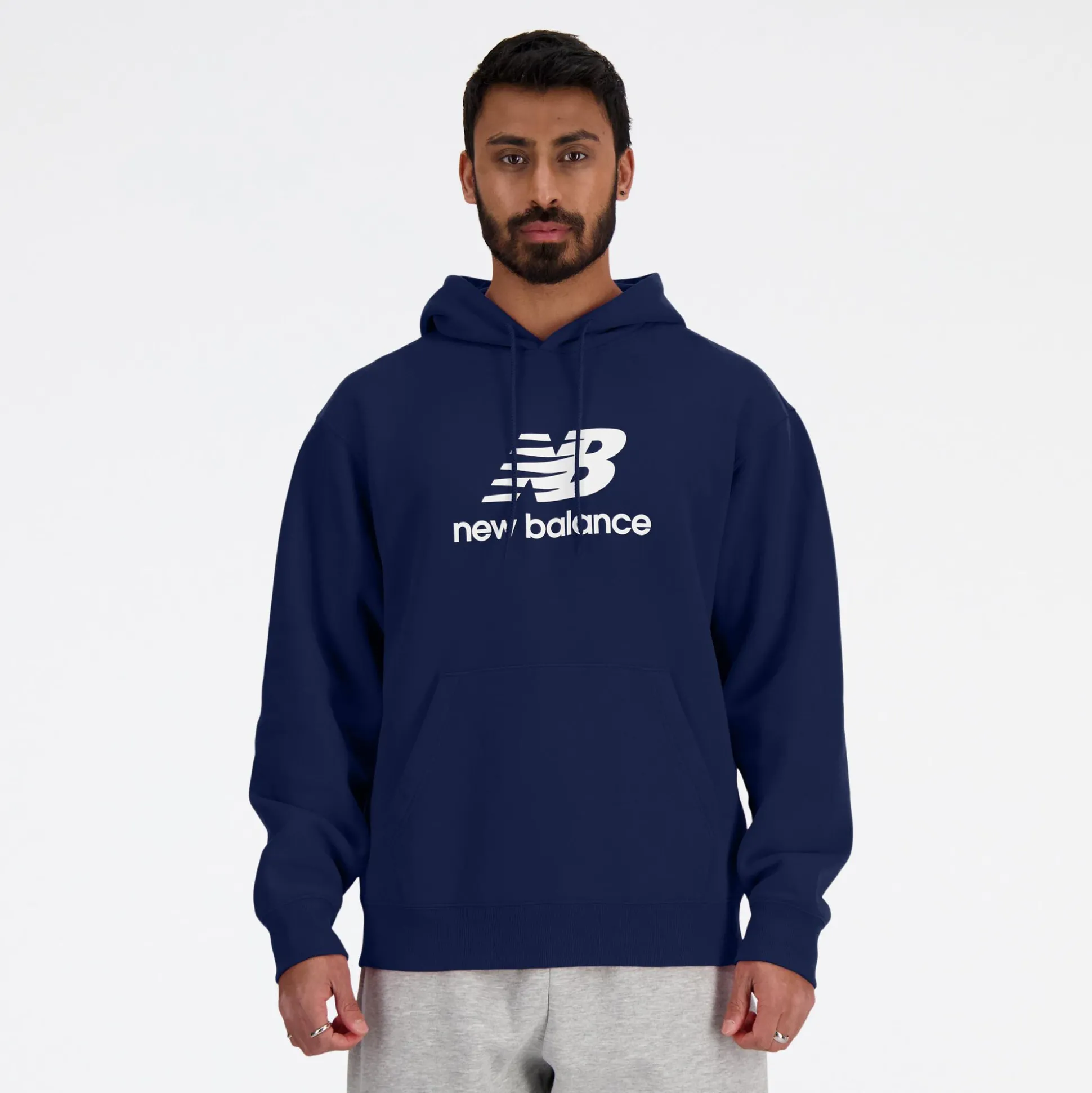 Flash Sale Logo French Terry Hoodie Hoody Men - Dark Blue Hoodies & Sweaters