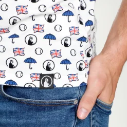 Flash Sale London Statement T-Shirt Men - White, Multicoloured Shirts