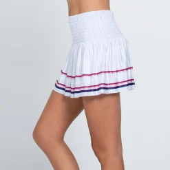 Sale Long Berry Smocked Skirt Women - White, Multicoloured Skirts