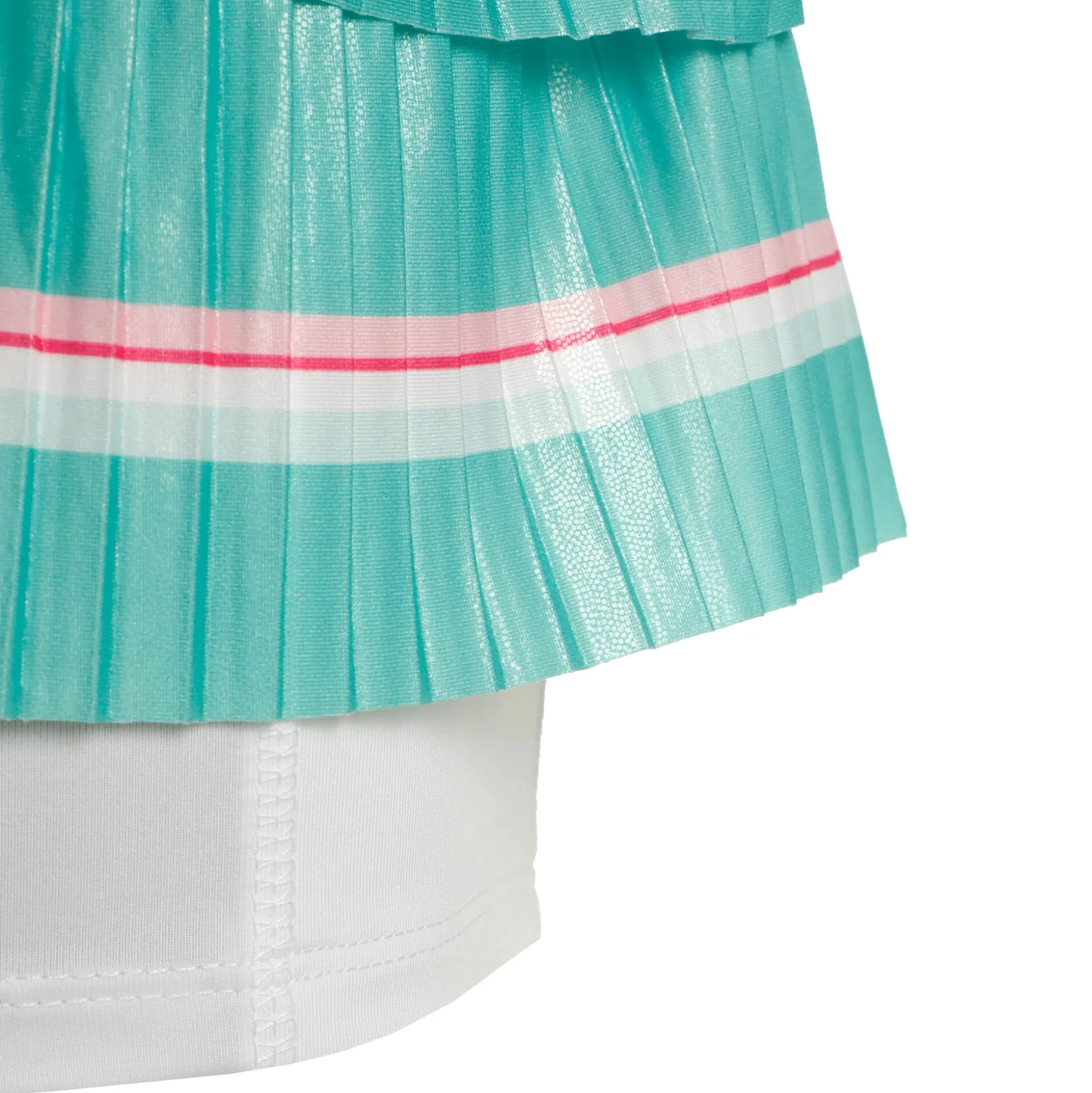 Outlet Long Deco Stripe Pleated Skirt Women - White, Multicoloured Skirts