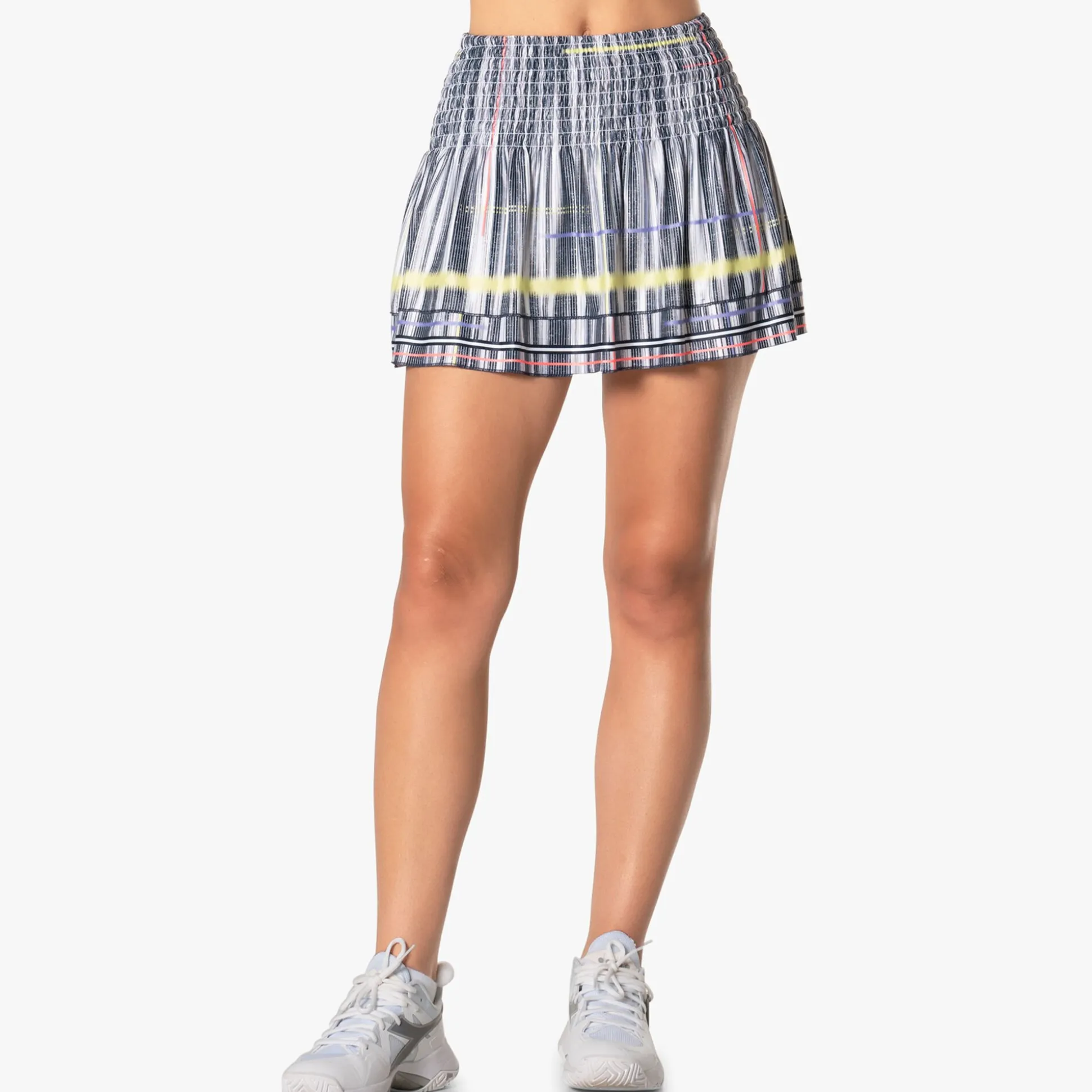 New Long Électrique Smocked Skirt Women - White, Black Skirts