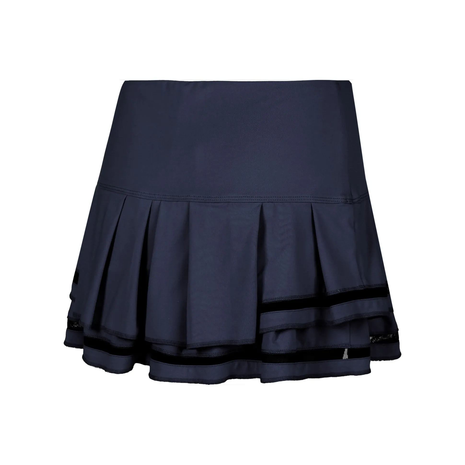 Best Sale Long Pleat Tier Skirt Women - Black, Blue Skirts