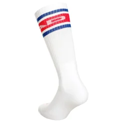 Online Long Tennis Socks - White, Red Socks