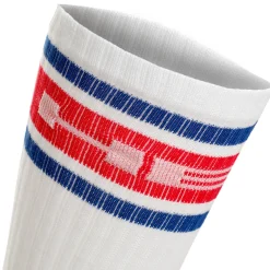 Online Long Tennis Socks - White, Red Socks