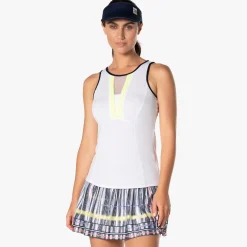 Online Love Game Tank Top Women - White, Black Tops
