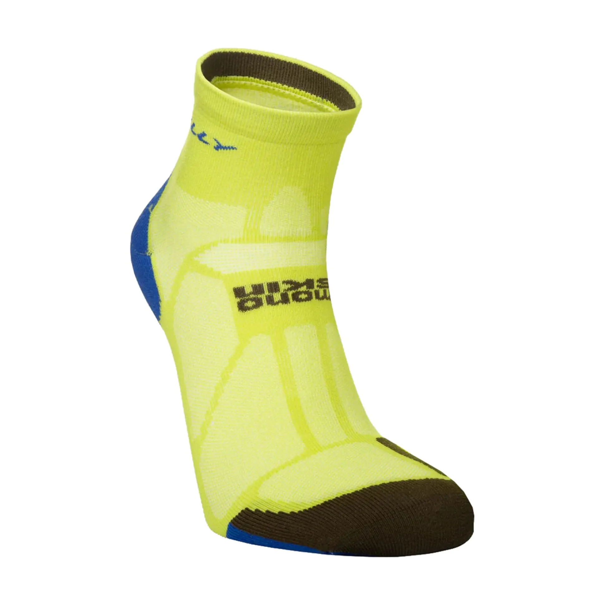 Cheap Marathon Fresh Anklet Minimum Cushioning Running Socks - Yellow, Blue Running Clothing
