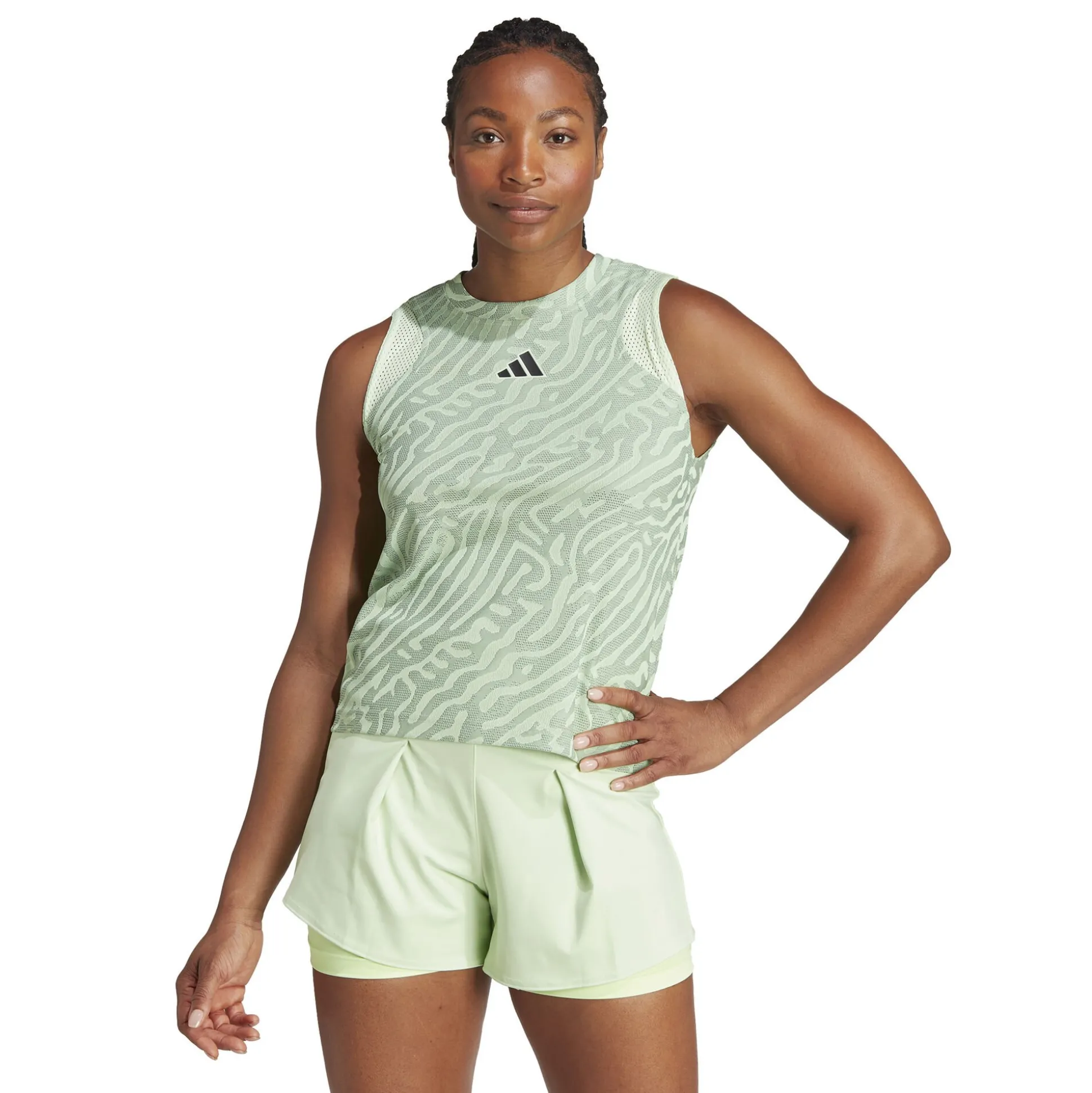 Clearance Match Pro Tank Top Women - Light Green Tops