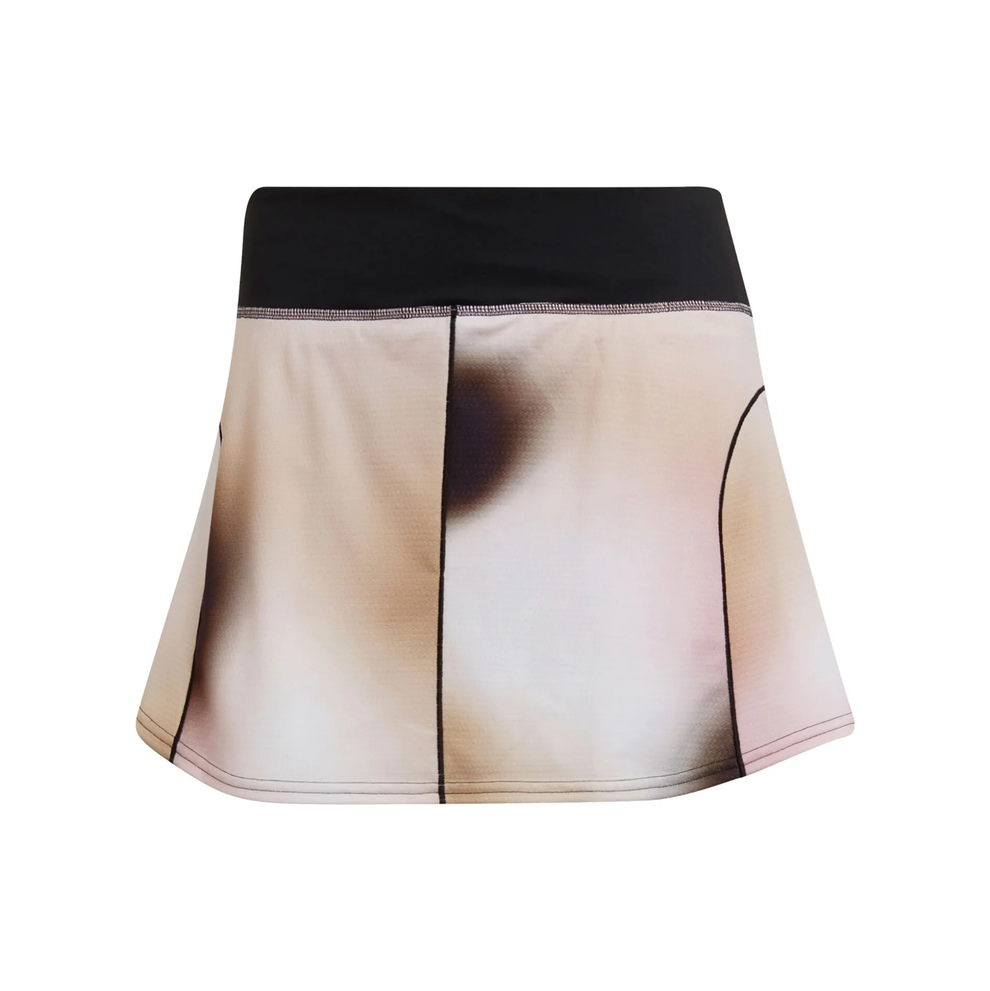 Cheap Melange Match Skirt Women - Beige, Black Skirts