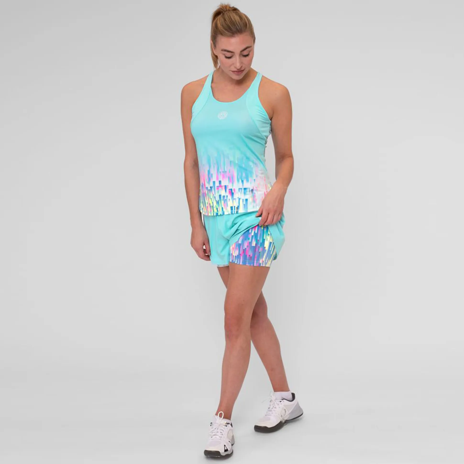 Shop Melbourne 2024 Printed 2in1 Shorts Women - Turquoise, Multicoloured Shorts